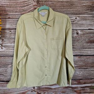 Annex 55% linen long sleeve  shirt men's XL Pre-owned